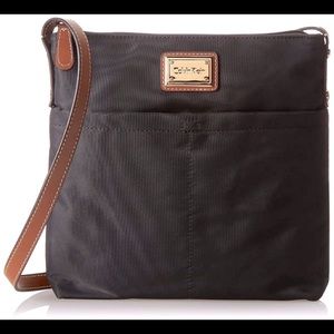 Calvin Klein Black & Brown Crossbody Bag